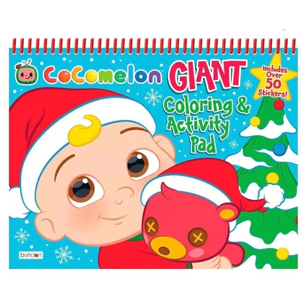 Bendon Cocomelon Giant Activity And Coloring Pad Stickers Ages 3+